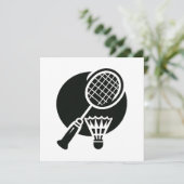 Invitation Graphique de badminton (Debout devant)