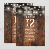 Invitation Graphique de disposition des sièges avec guirlande (Devant / Derrière)
