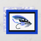 Invitation Graphique de Fly Fishing Lure (Devant / Derrière)
