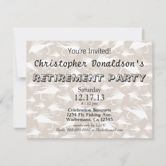 Invitation Graphique de Fly Fishing Lure (Dos)