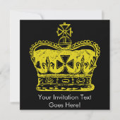 Invitation Graphique de la Couronne royale (Devant)
