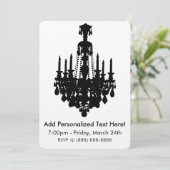 Invitation Graphique de lustre antique (Debout devant)