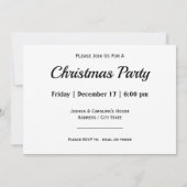 Invitation Graphique de Noël du directeur de la nativité (Dos)