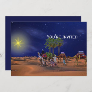 Invitation Graphique de Noël étoilé masculin