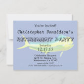 Invitation Graphique de pêche d'eau de mer de Mahi Mahi (Dos)