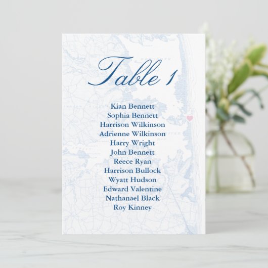 Invitation Graphique de placement de sièges de mariage Big Ch (Debout devant)