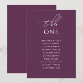 Invitation Graphique de placement élégant et moderne de maria (Devant / Derrière)