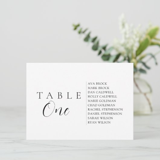 Invitation Graphique de sièges du tableau de texte de script (Debout devant)