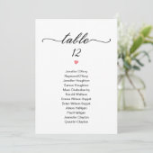 Invitation Graphique de tableau mariage individuel moderne ch (Debout devant)