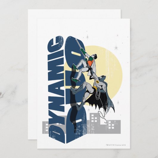 Invitation Graphique dynamique Duo (Devant / Derrière)