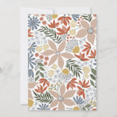 Invitation Graphique Floral Douche nuptiale (Dos)