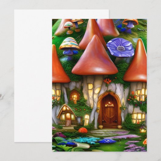 Invitation Graphique magique (Devant / Derrière)