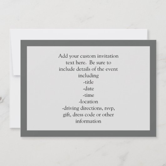 Invitation Graphique radio Boombox (Dos)