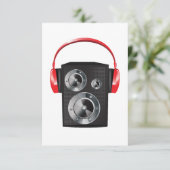 Invitation Graphiques de musique audio d'enceinte de casque r (Debout devant)