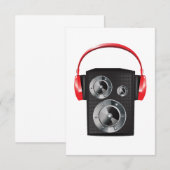 Invitation Graphiques de musique audio d'enceinte de casque r (Devant / Derrière)