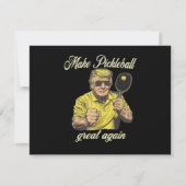 Invitation Graphiques drôles pour amateurs de Pickleball (Devant)
