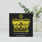 Invitation Graphisme Couronne Royale (Debout devant)