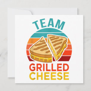Invitation Graphisme de l'amoureux du sandwich au fromage gri