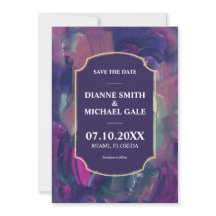 Gras Acrylique peinture Enregistrer la date Invita