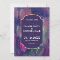 Gras Acrylique peinture Enregistrer la date Invita