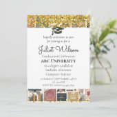 Invitation Gras collège élégant début de diplôme (Debout devant)