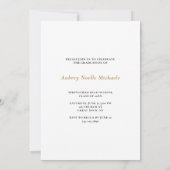 Invitation Gras Grandes Taches Photo Graduation Party Invitat (Dos)