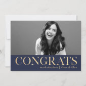 Invitation Gras Gras Deux Fêtes de Graduation Photo (Devant)