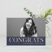 Invitation Gras Gras Deux Fêtes de Graduation Photo (Debout devant)