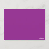 Invitation Gras Mariage Magenta avec un style mini (Dos)