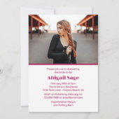 Invitation Gras Moderne Paris Tour Eiffel Fête des mariées (Devant)