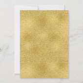 Invitation Gras noir, rayures ivoire, Fête des mariées de fle (Dos)