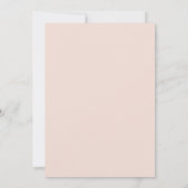 Invitation Gras simple gris pastel rose doux 16 anniversaire (Dos)