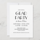 Invitation Gras Stylish Graduate Photo Collage Graduation (Dos)