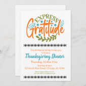 Invitation Gratitude de l'Express (Devant / Derrière)