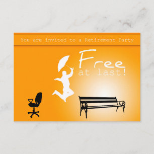 Invitation Gratuit à Dernier !Invitation du parti de retraite