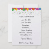 Invitation Gratuit À La Dernière Fête (Dos)