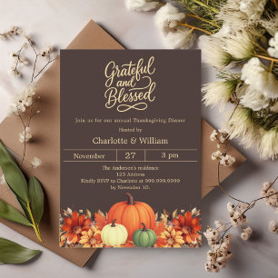 Invitation Gratuit béni citrouille Soeur Thanksgiving
