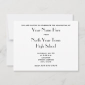 Invitation Graudation Class Of 2011 Zebra Print (Dos)