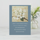 Invitation Gravure de la fleur de Serviceberry (Debout devant)