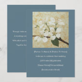 Invitation Gravure de la fleur de Serviceberry (Devant / Derrière)