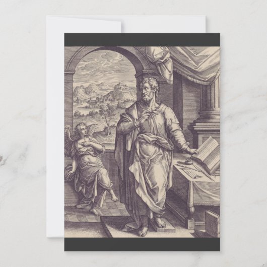 Invitation Gravure de Saint Matthieu, Inspiration Divine (Devant)
