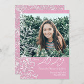 Invitation Gravure Fern Vintage Photo (Devant / Derrière)