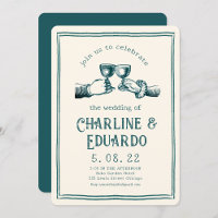 Gravure médiévale rétro Mariage