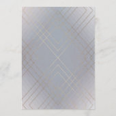 Invitation Gray Gatsby Mariage de calligraphie (Dos)