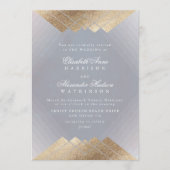 Invitation Gray Gatsby Mariage de calligraphie (Devant)