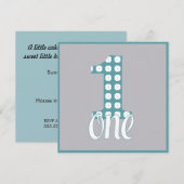 Invitation Gray One Party (Devant / Derrière)