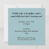 Invitation Gray One Party (Dos)