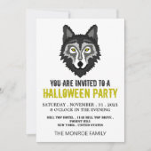 Invitation Gray Wolf, Parti d'Halloween (Devant)