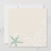 Invitation Grayed Jade Dusky Blue Beach Wedding (Dos)
