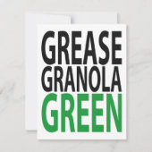Invitation grease, granola, GREEN! (Devant)